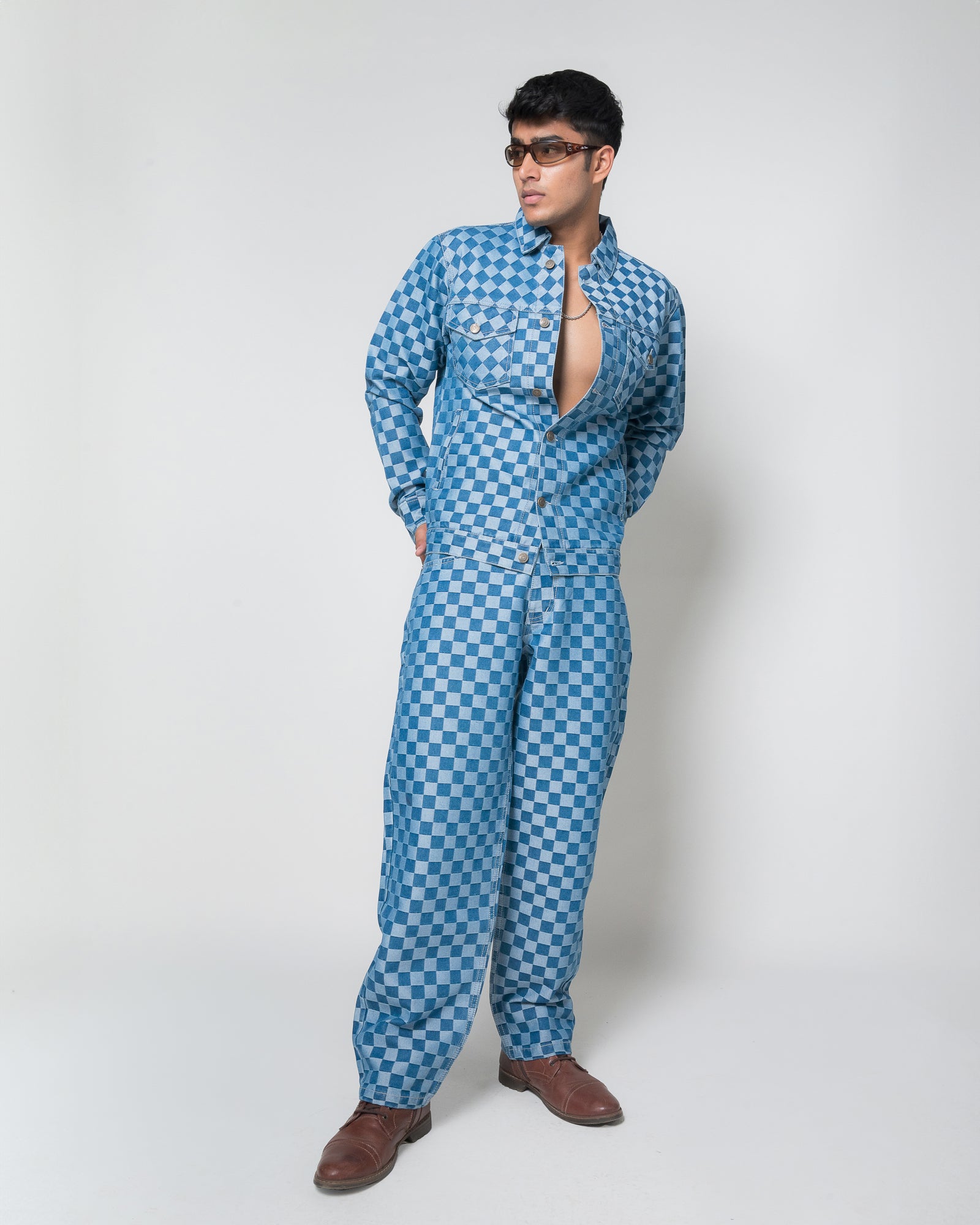 CHECKMATE DENIM REGULAR FIT JACKET
