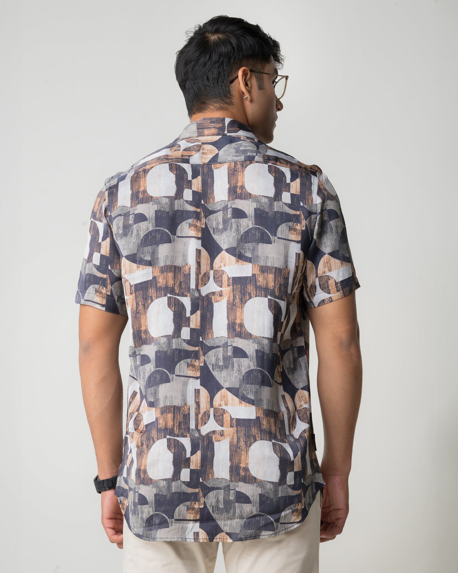 LIGHT BROWN REGULAR FIT SHIRT