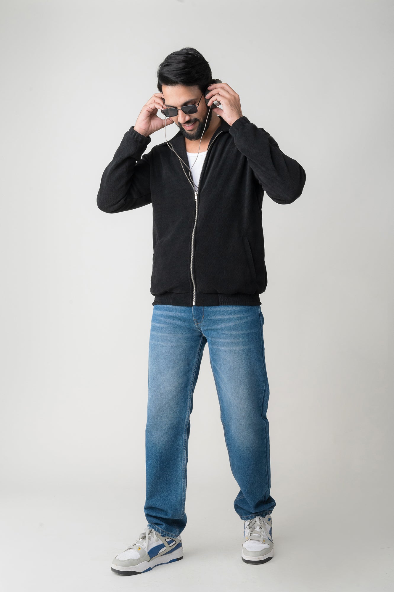 MATTE BLACK REGULAR FIT JACKET