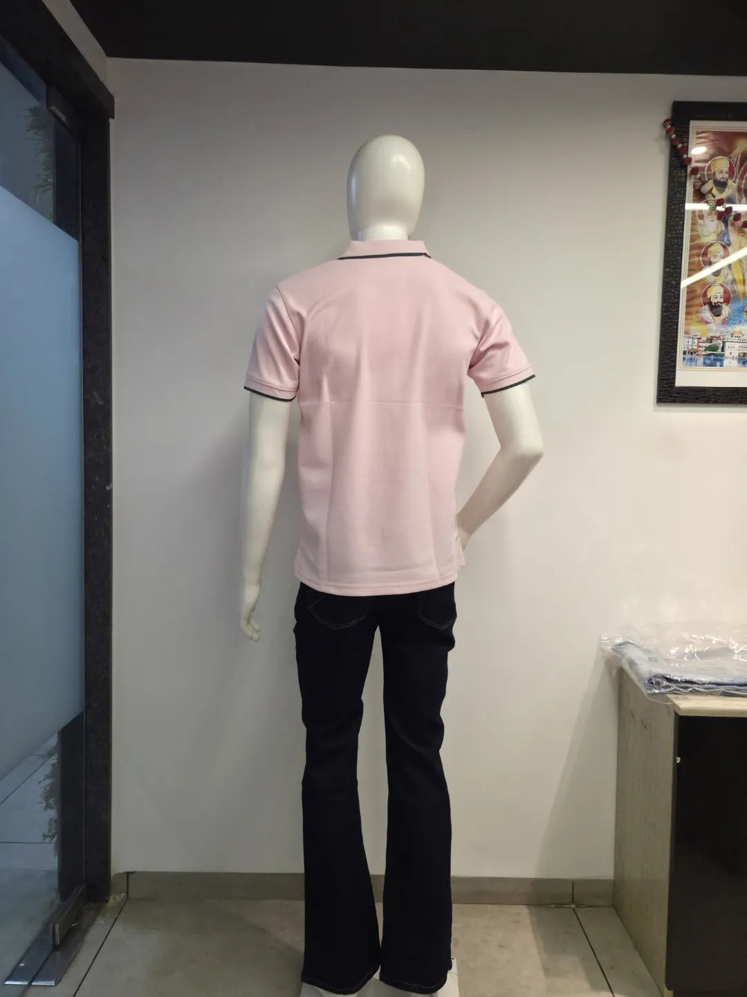 Pink - Men's Zipper Polo
