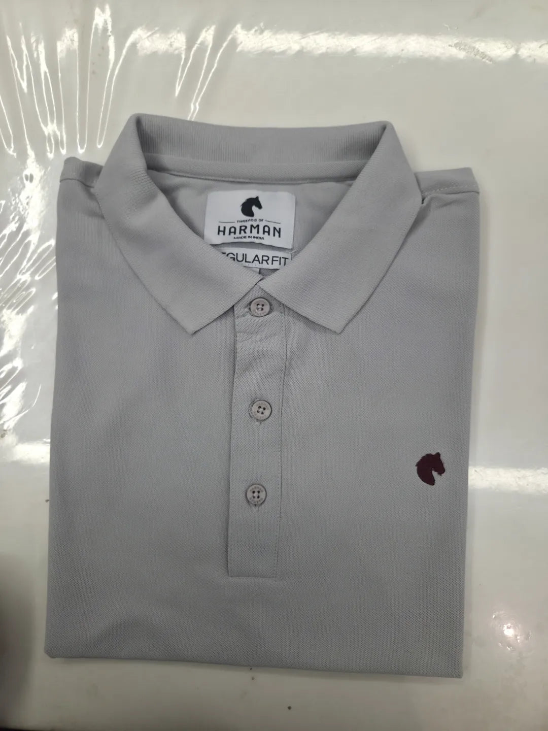 Light Gray - Men's Polo T-Shirt