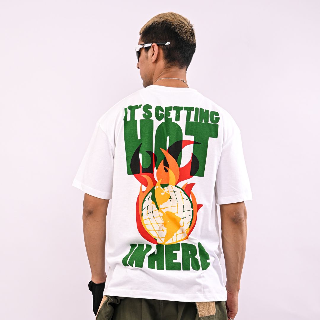 Its Getting Hot Oversized T Shirt