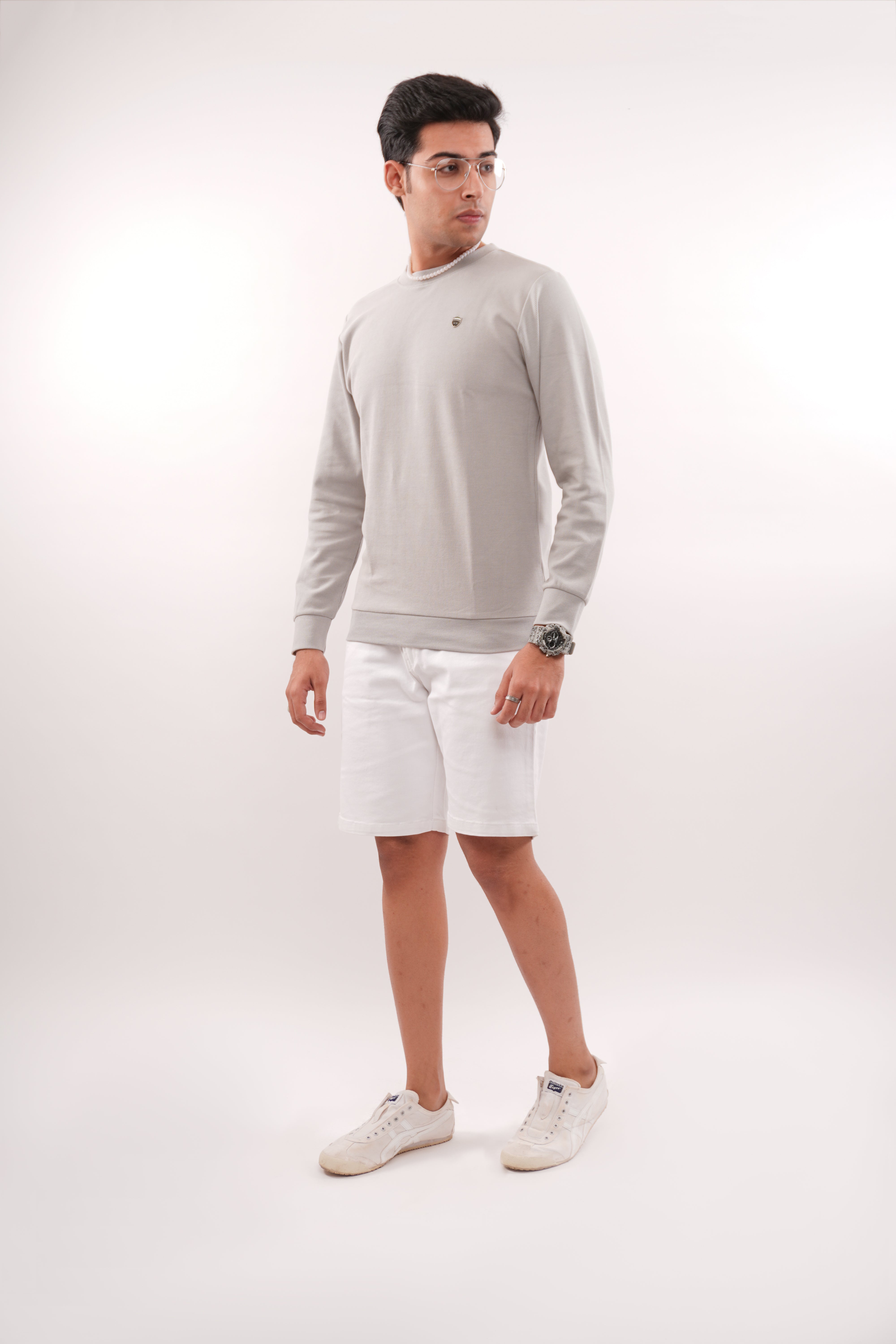 Grey Cloud Regular Fit Sweatshirt