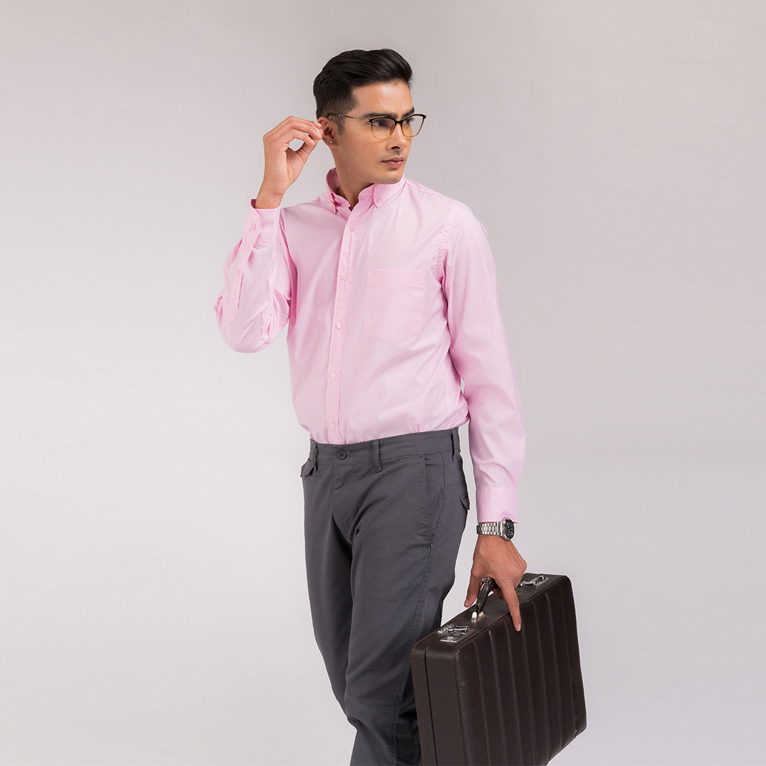 Pale Pink Regular Fit Shirt