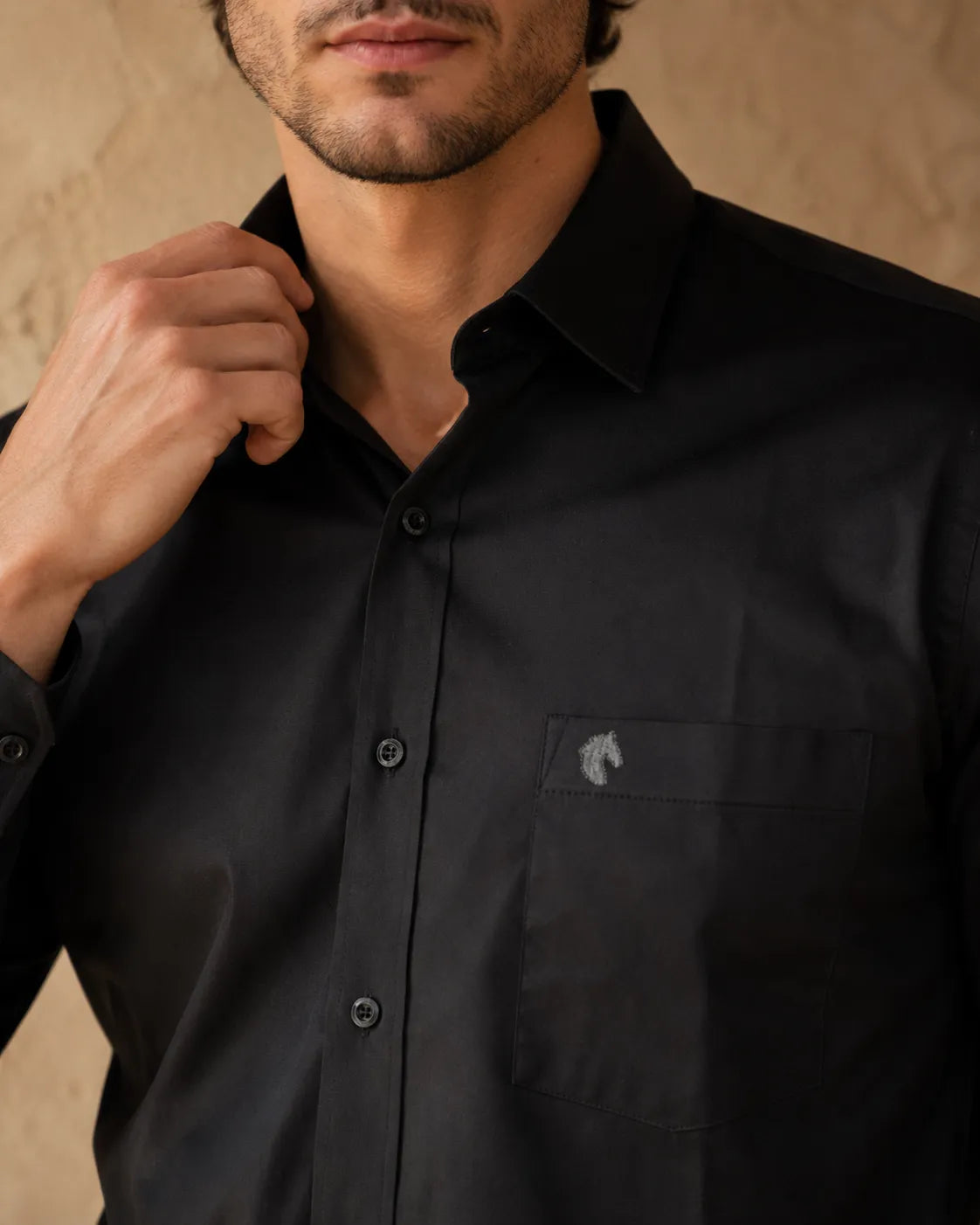 Black - Premium Giza Cotton Formal Shirt