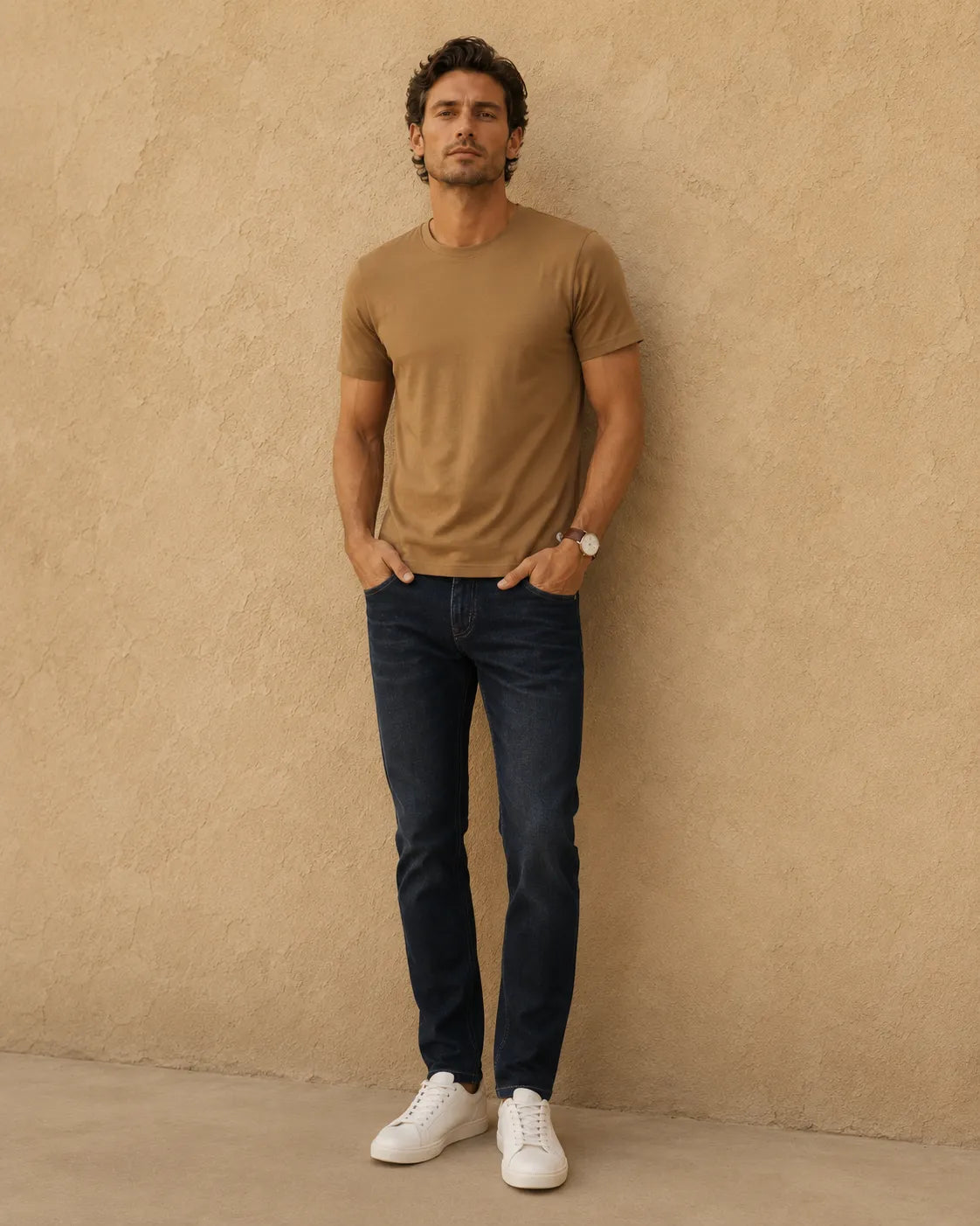 Bronze - Regular Fit Plain T-Shirt