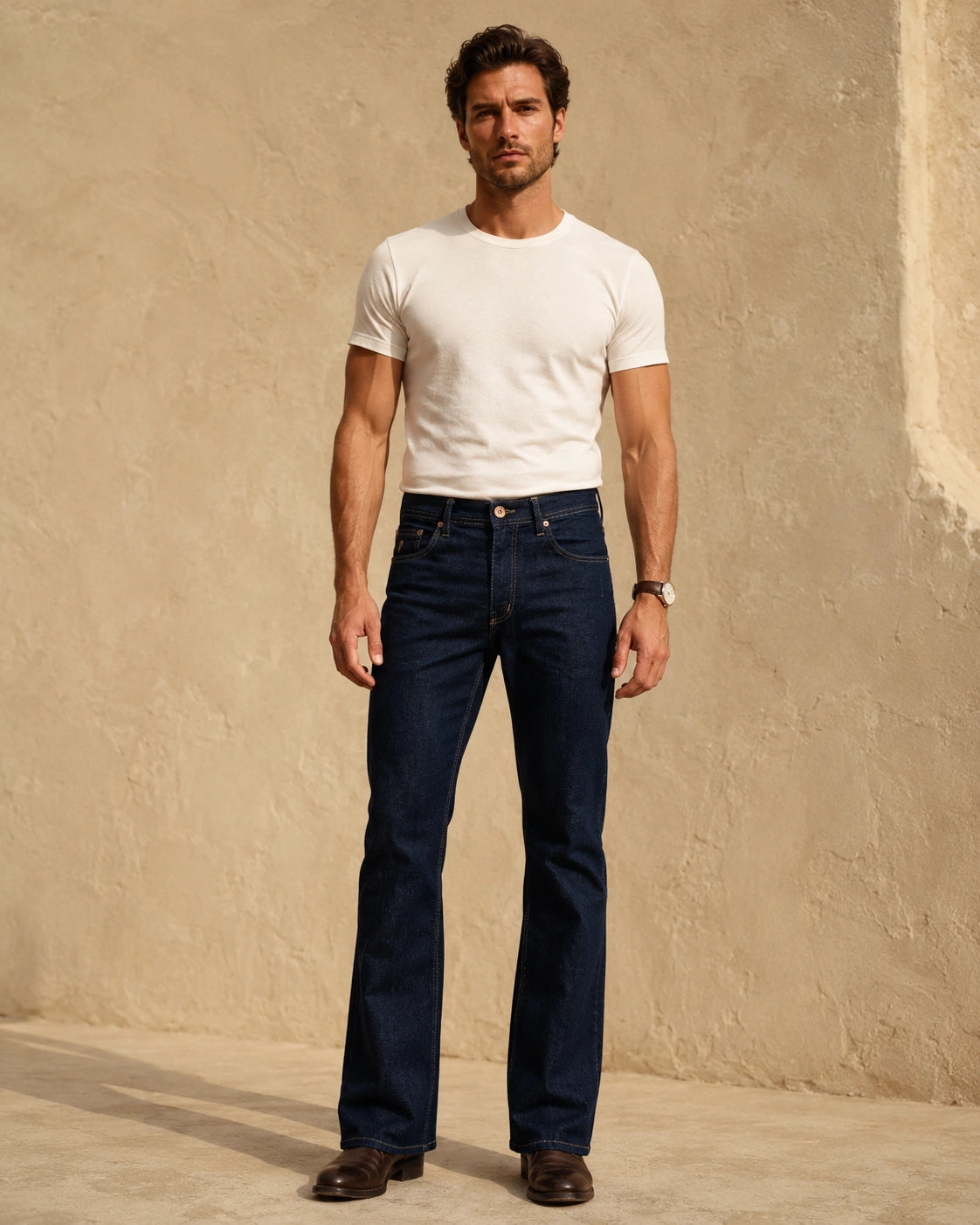Dark Blue Bootcut Jeans