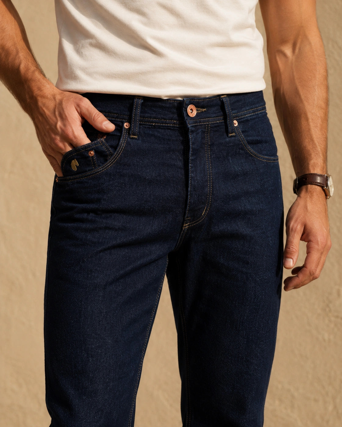 Dark Blue Bootcut Jeans