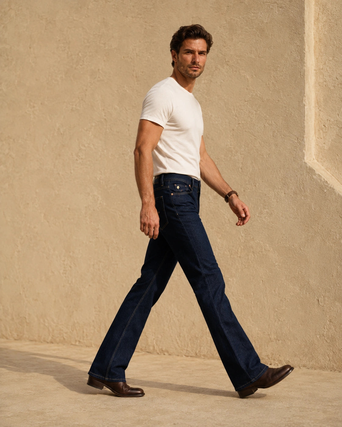Dark Blue Bootcut Jeans