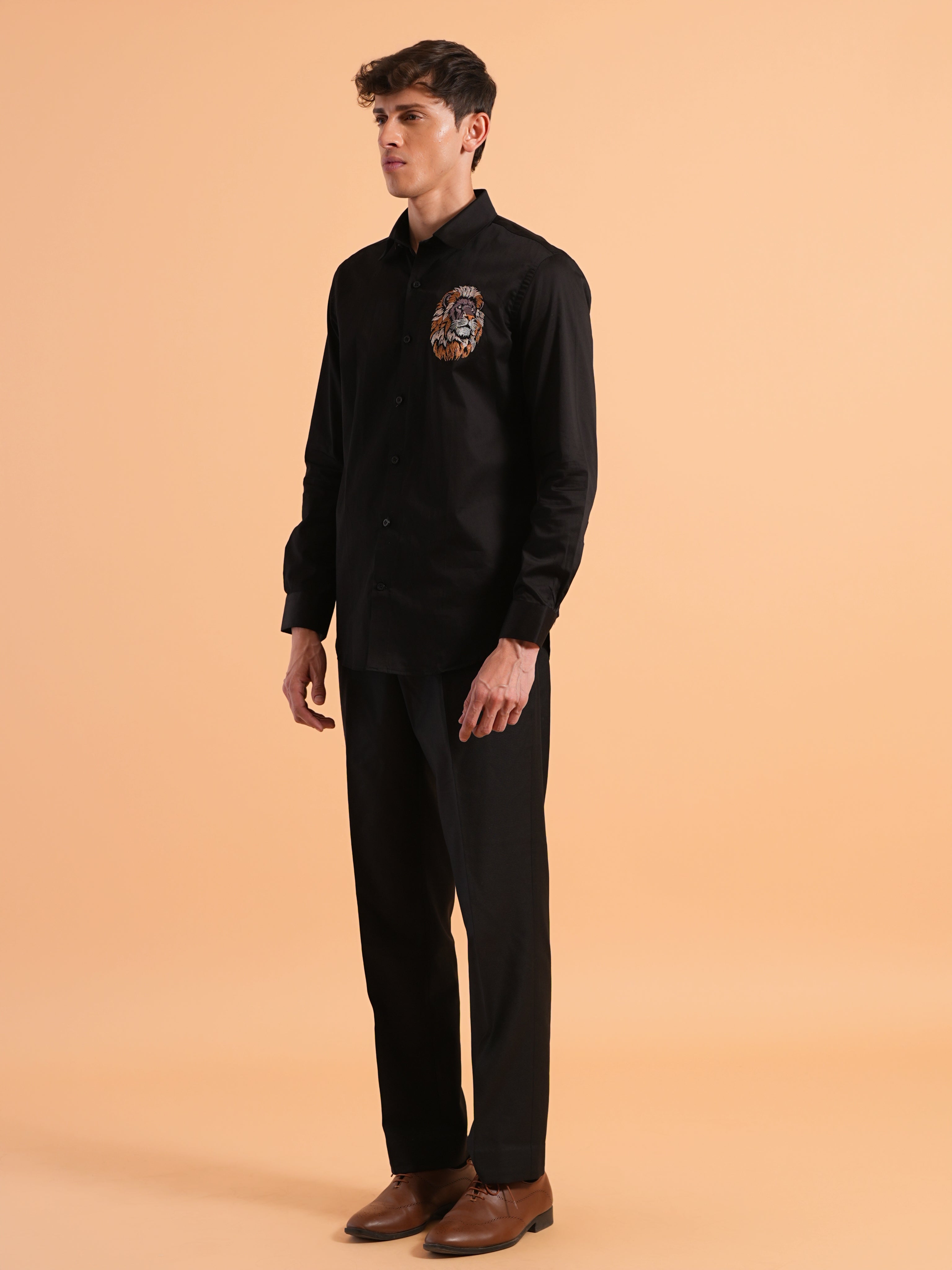 Z Black Embroidered Shirt
