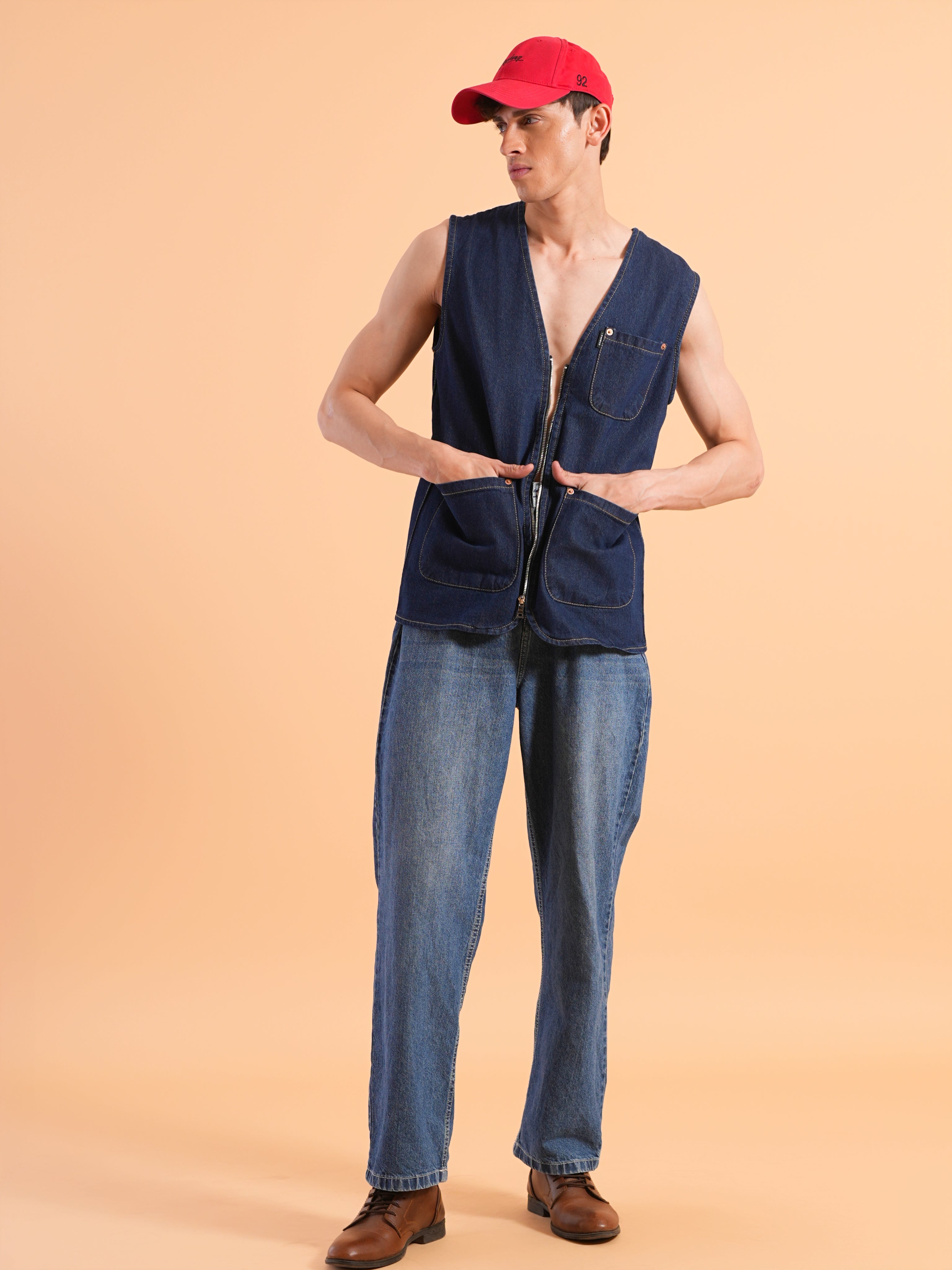 Indigo Edge Denim Vest