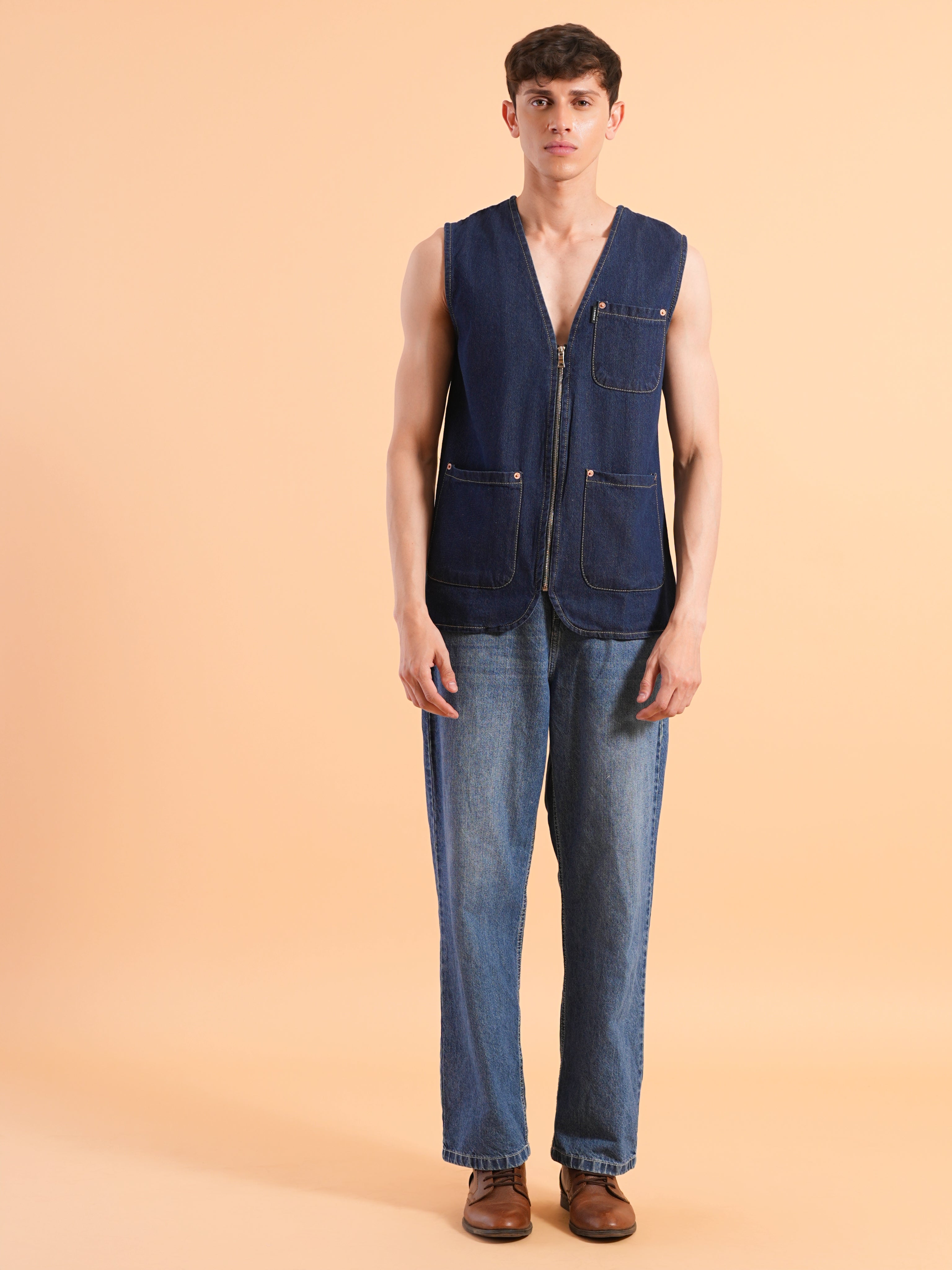 Indigo Edge Denim Vest