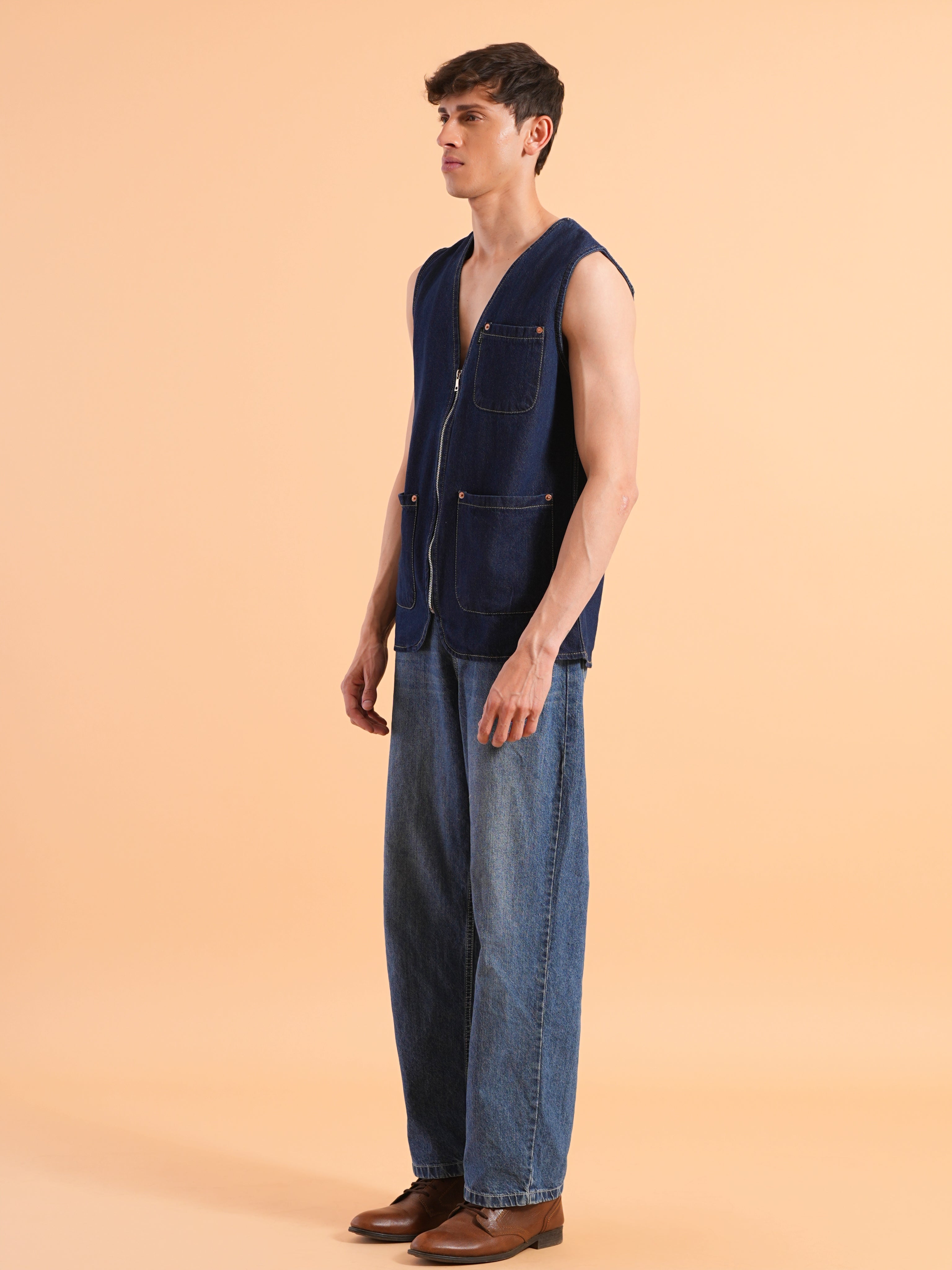 Indigo Edge Denim Vest