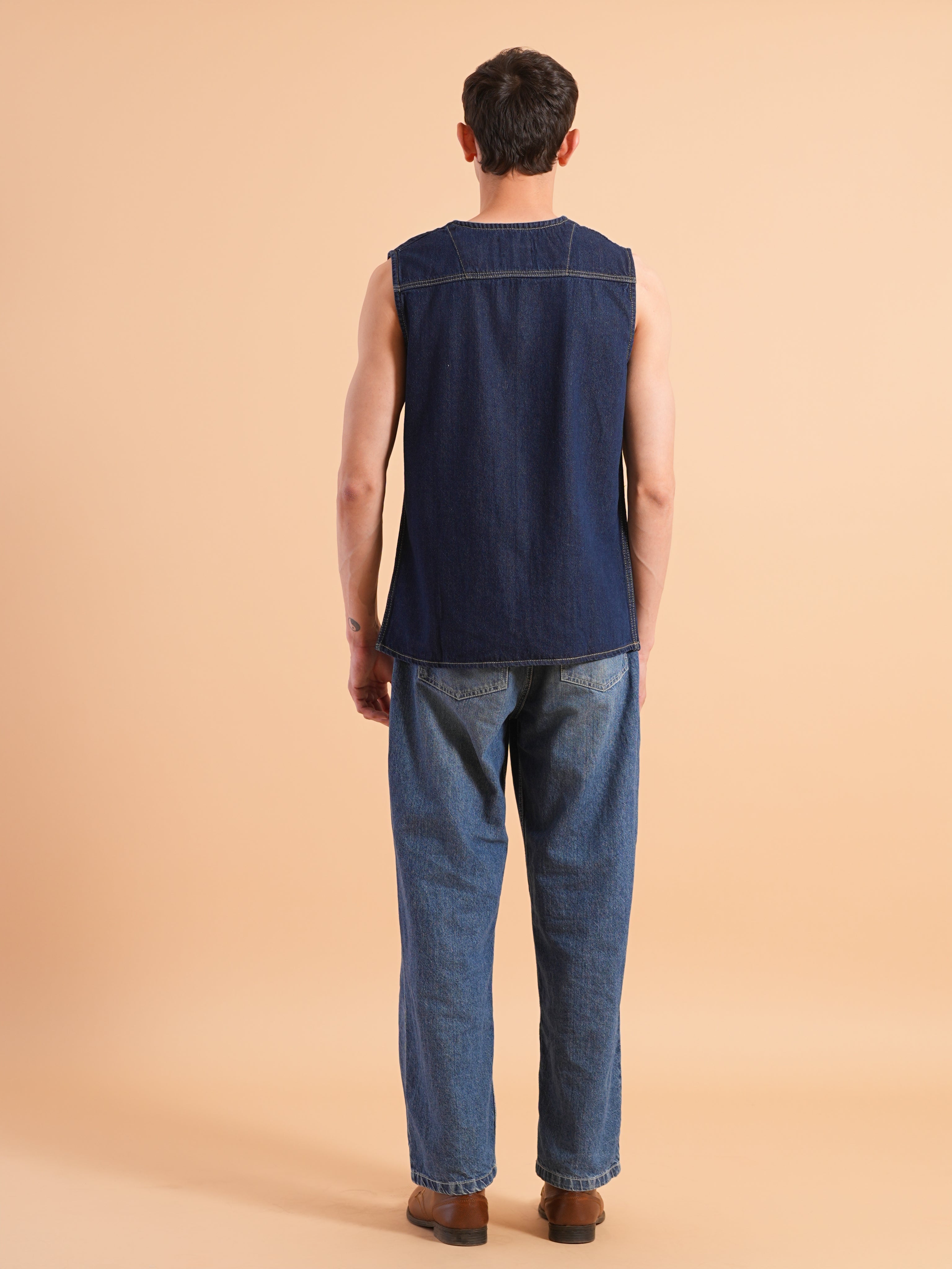 Indigo Edge Denim Vest