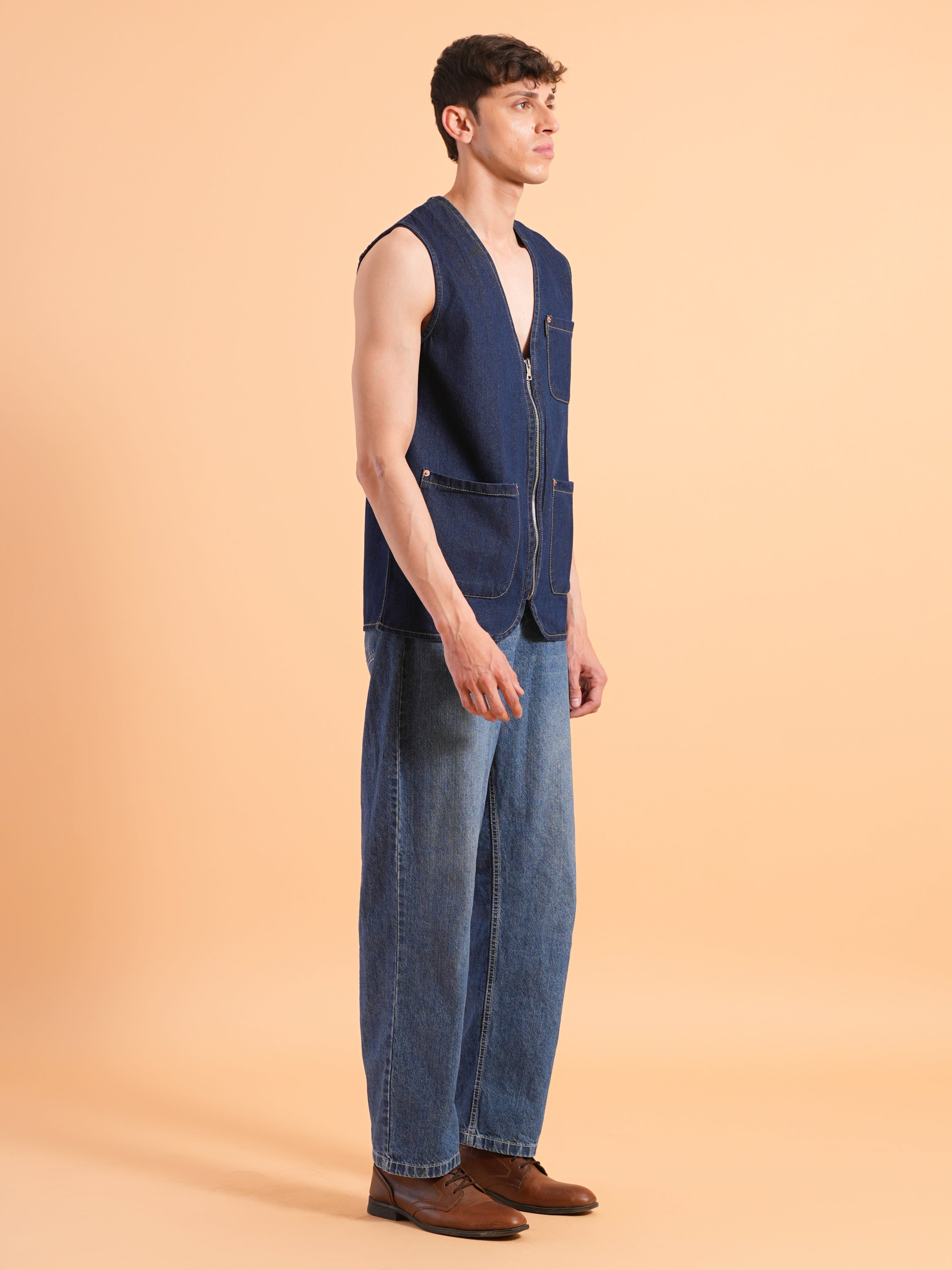 Indigo Edge Denim Vest