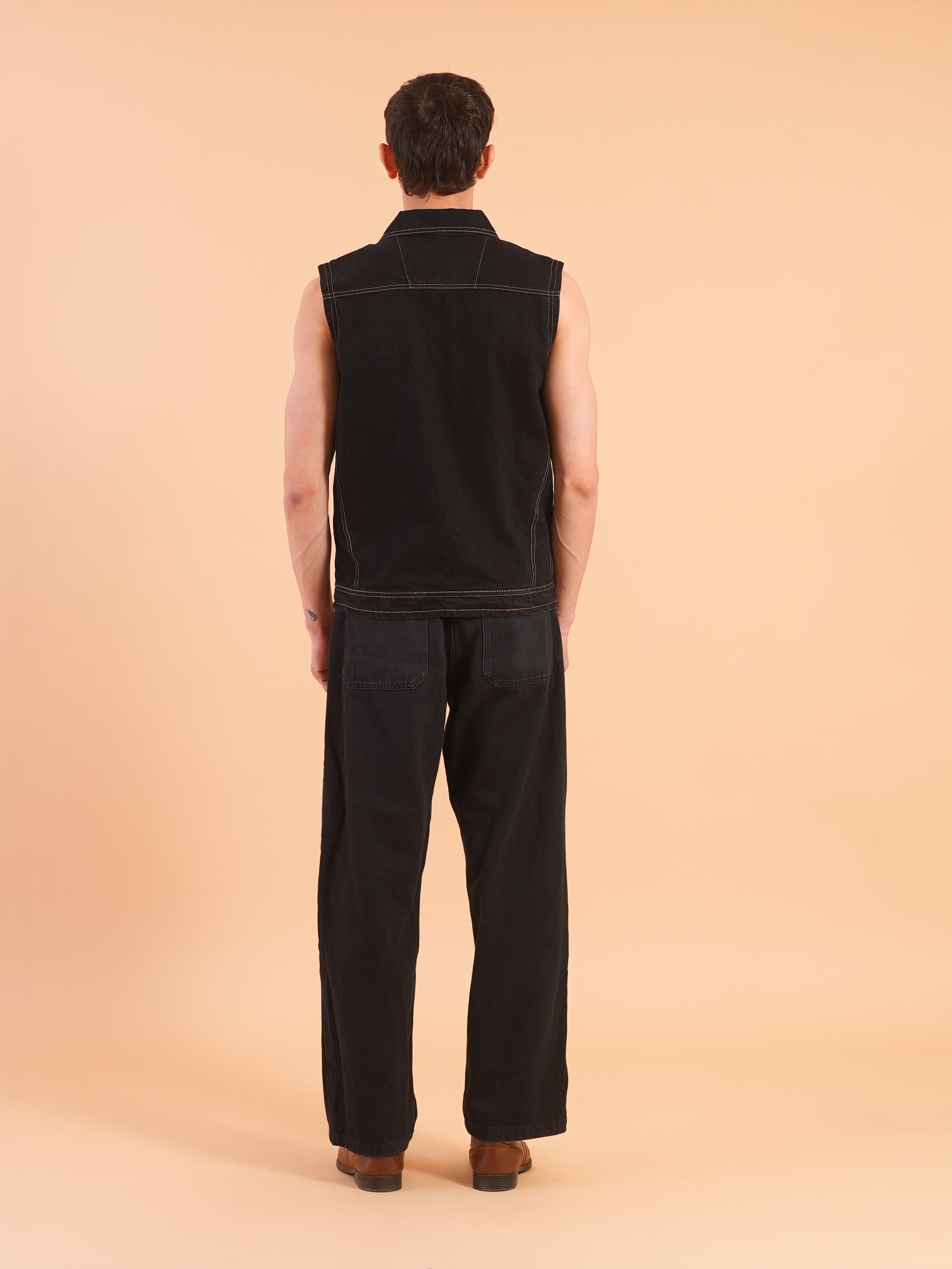 Black Denim Vest