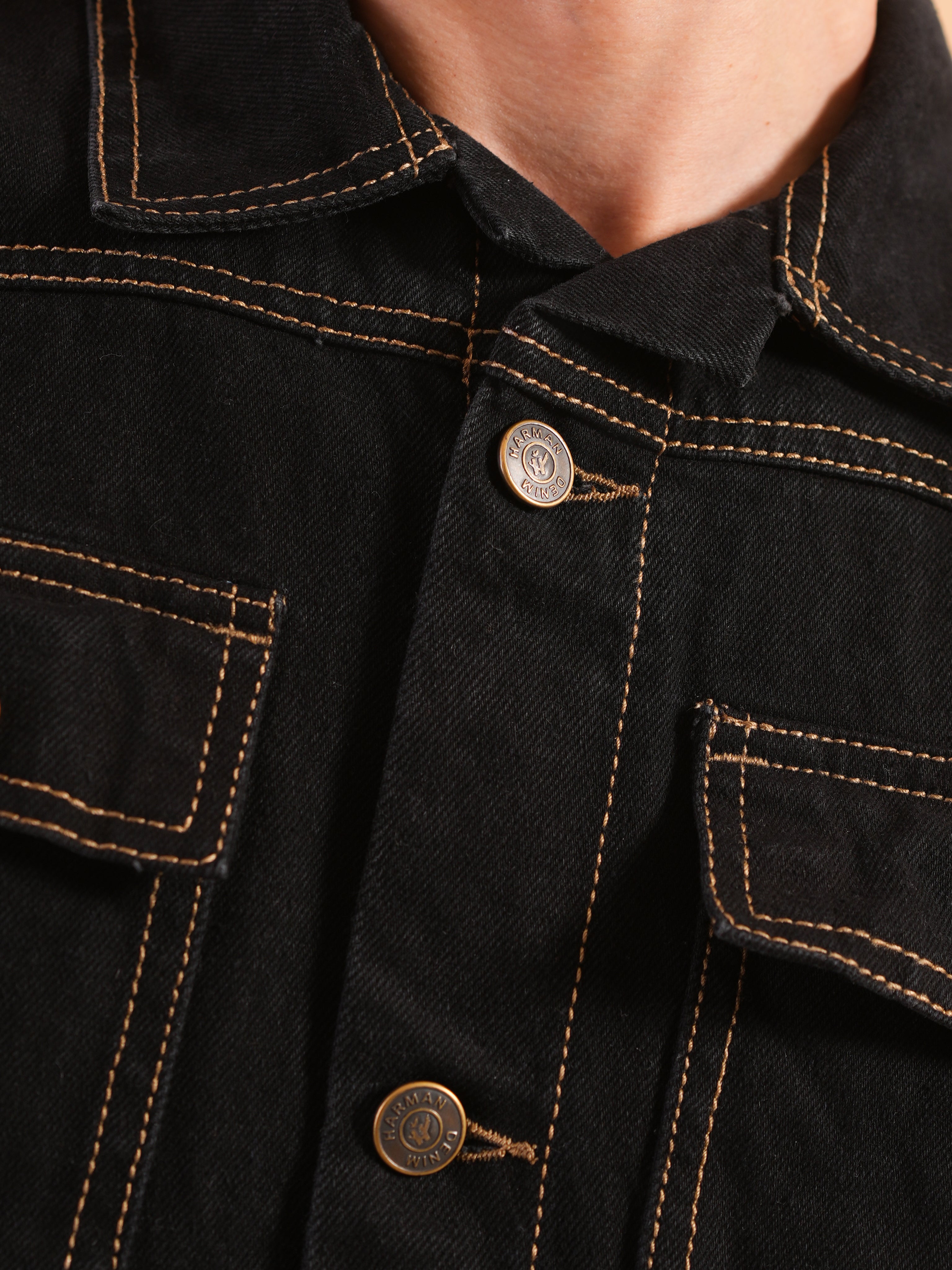 Black Denim Vest