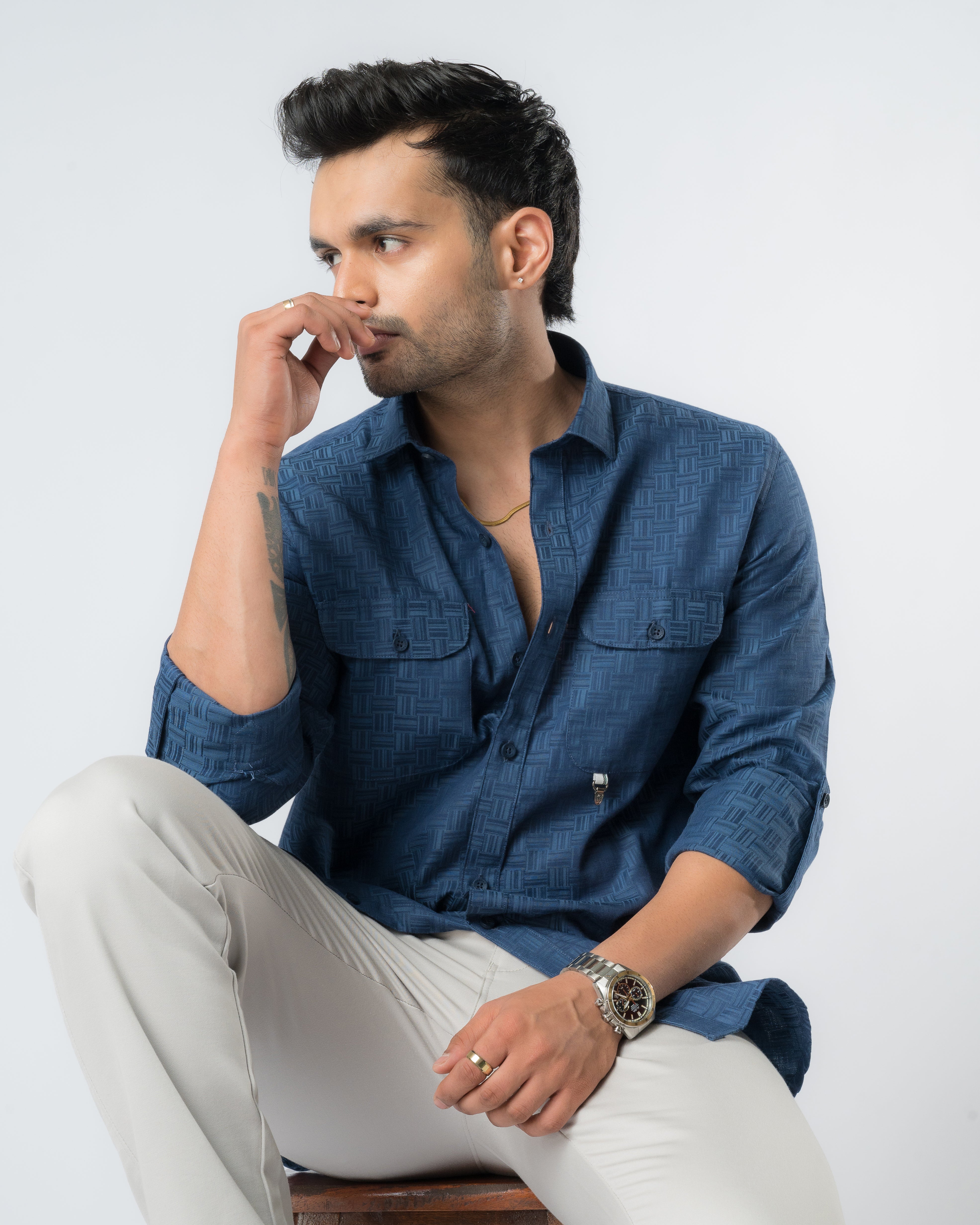 INDIGO SLIM FIT SHIRT