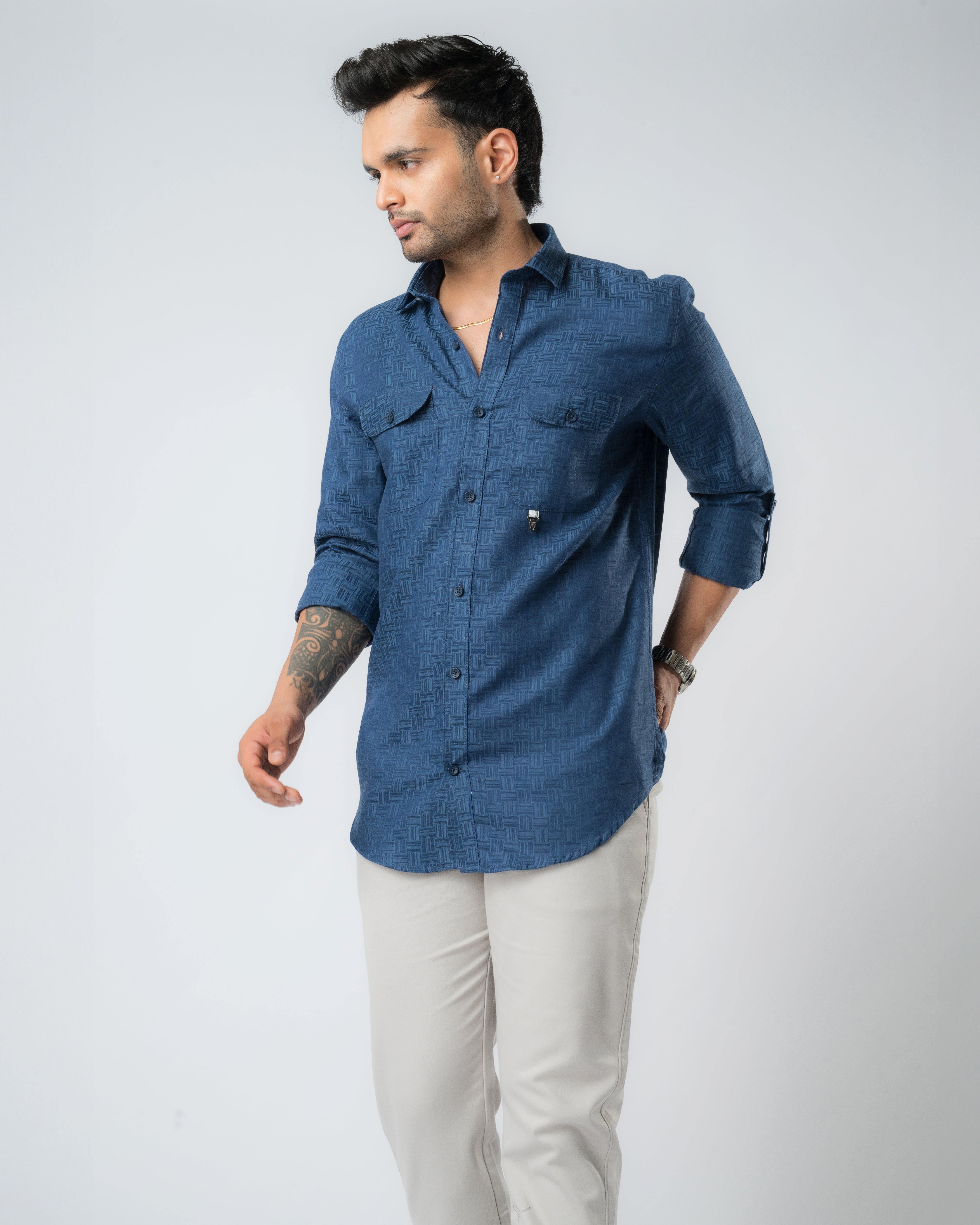 INDIGO SLIM FIT SHIRT