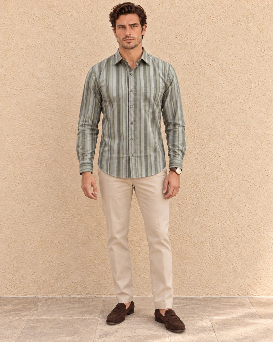 GREEN-PREMIUM MEN'S LINING SHIRT