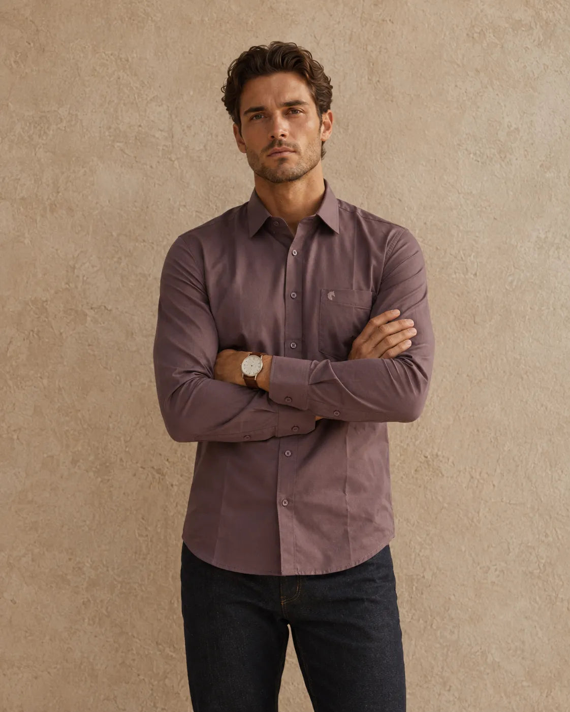 Muted Pink - Premium Giza Cotton Formal Shirt