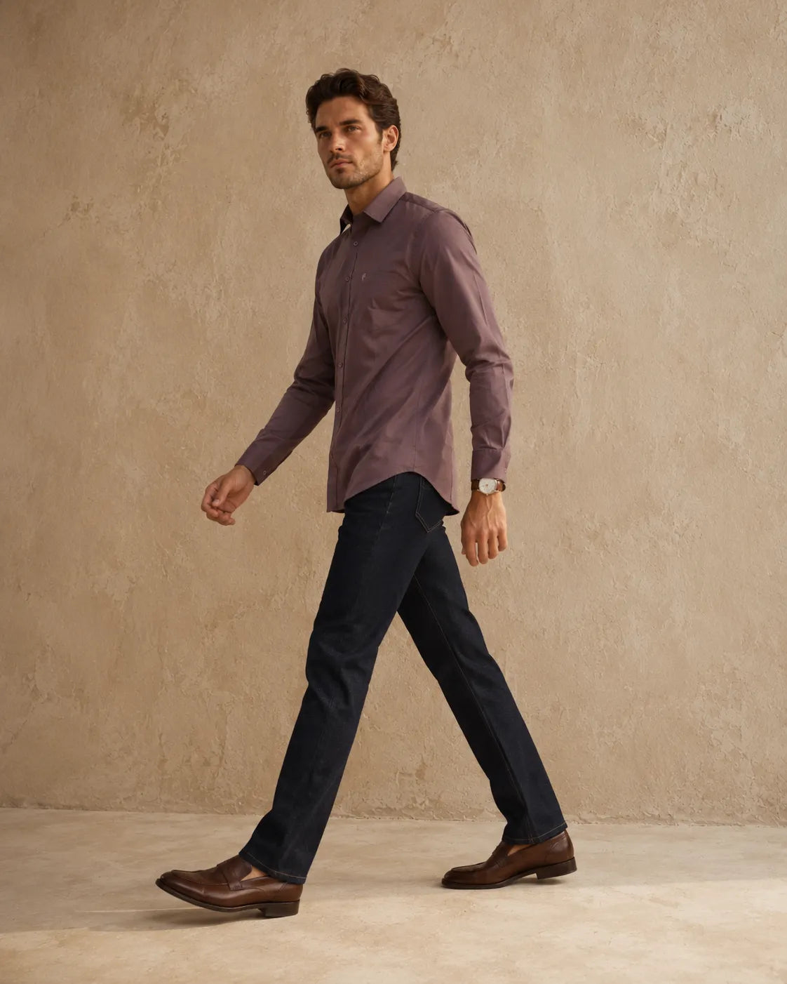 Muted Pink - Premium Giza Cotton Formal Shirt