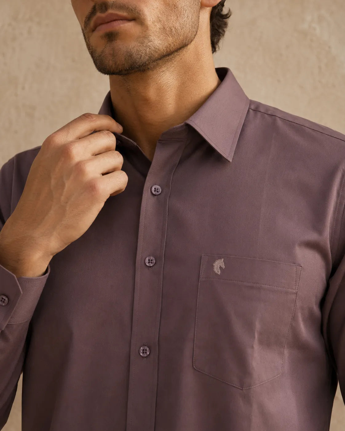 Muted Pink - Premium Giza Cotton Formal Shirt