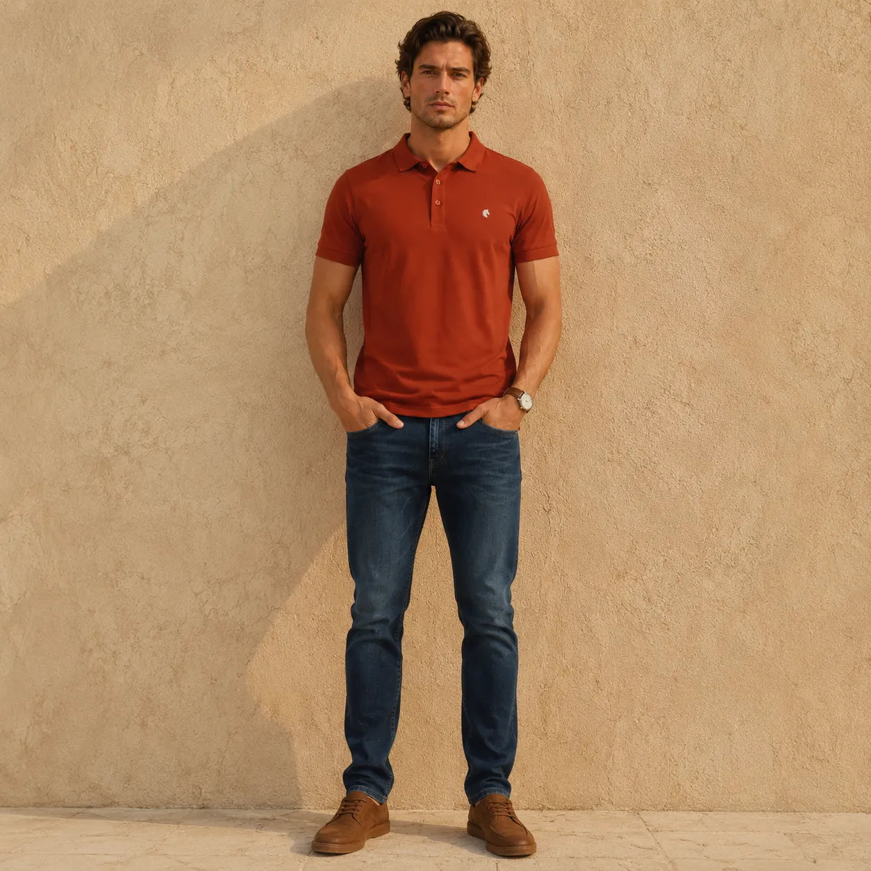 Rust - Men's Polo T-Shirt