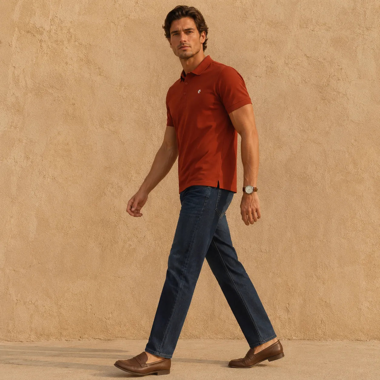 Rust - Men's Polo T-Shirt