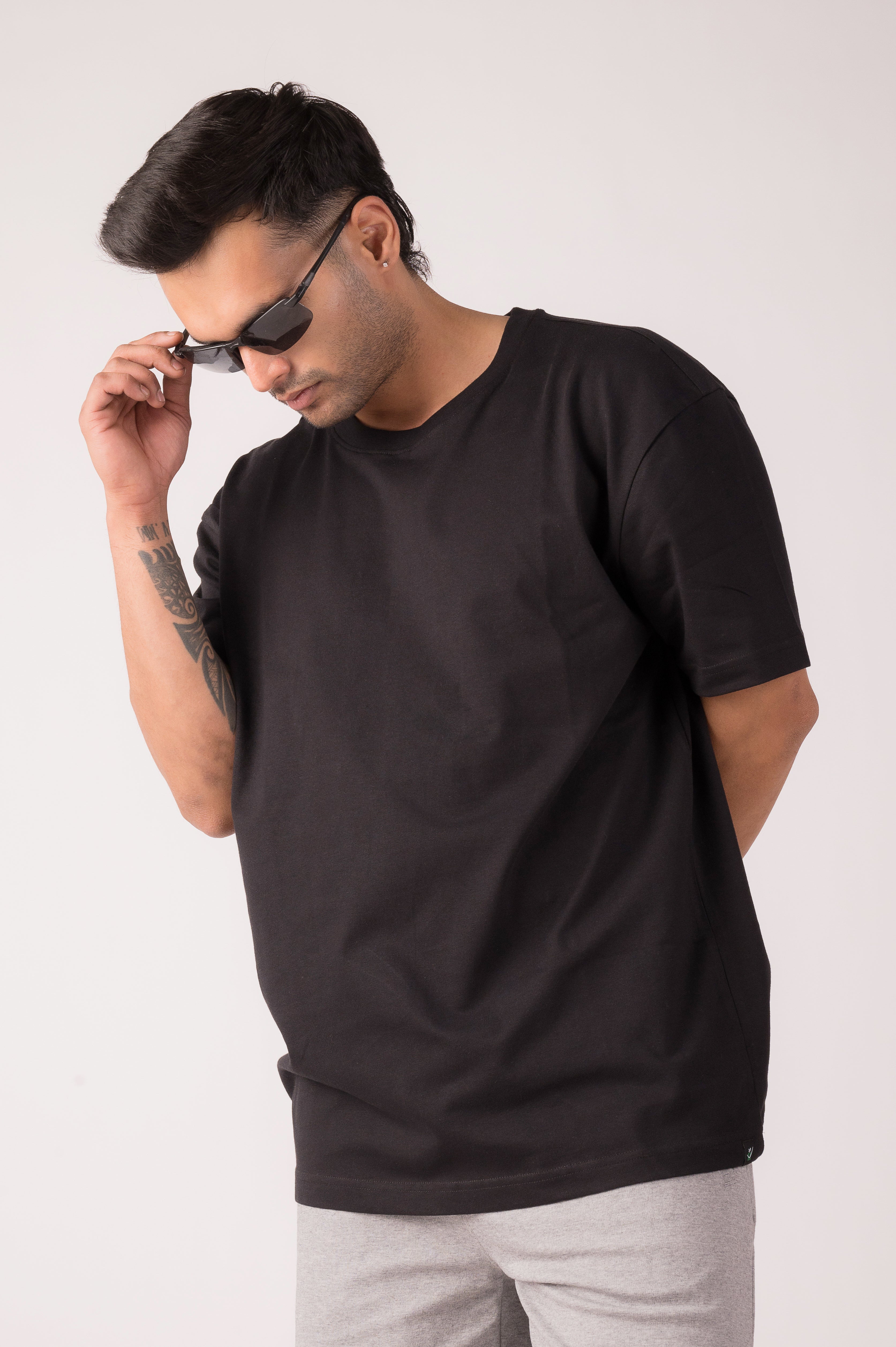 Jet Black Oversized T-shirt