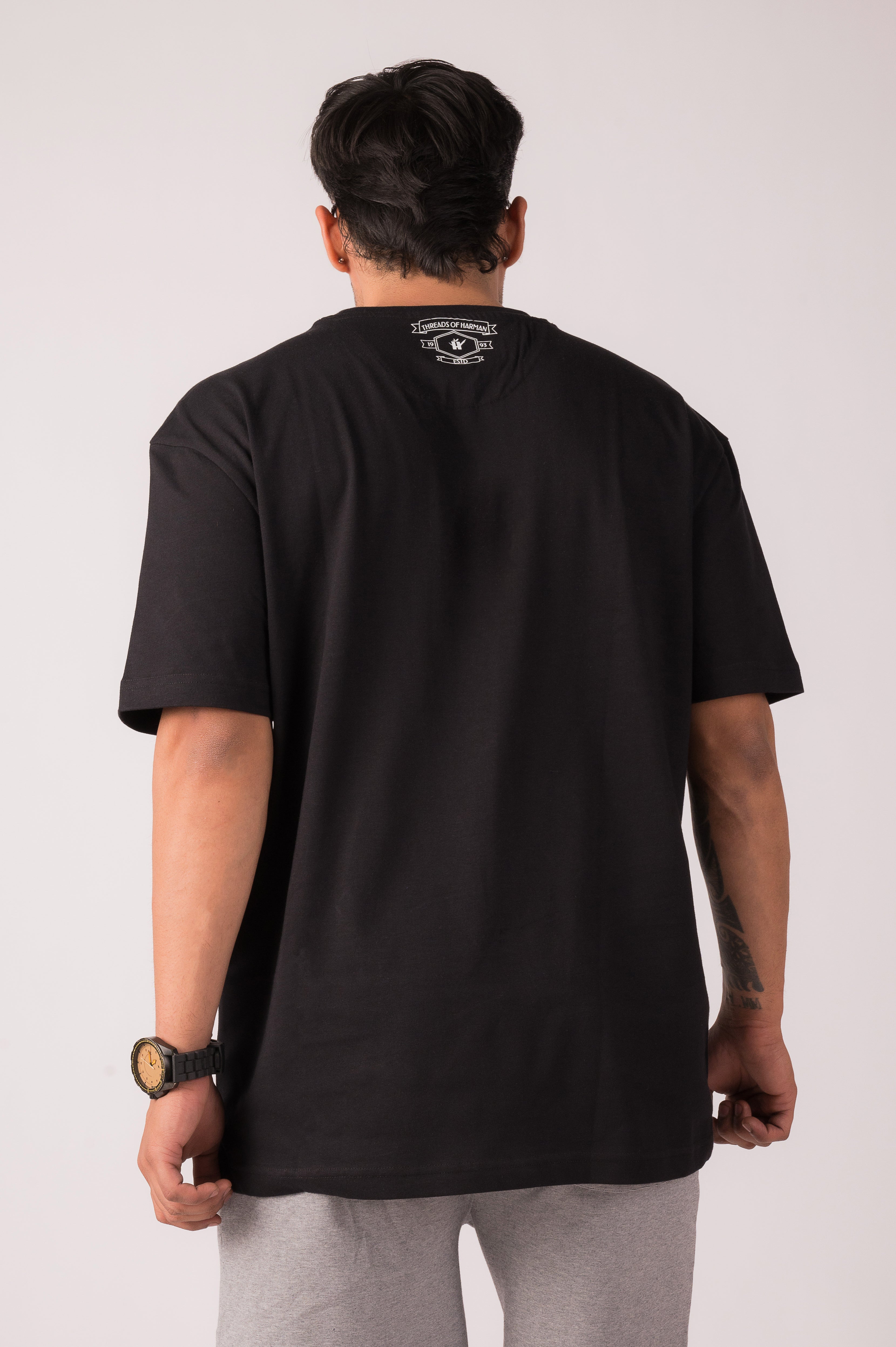 Jet Black Oversized T-shirt