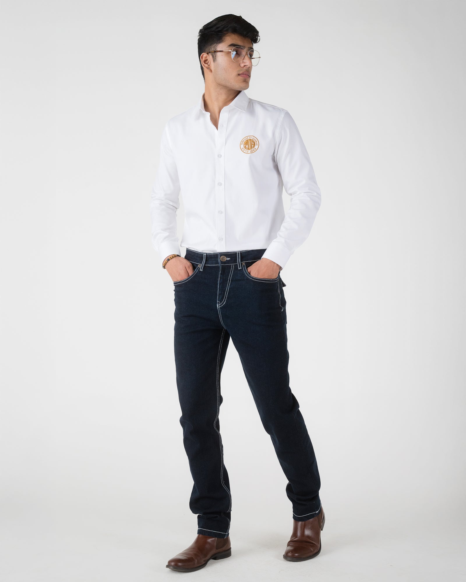 RAW BLUE REGULAR FIT JEANS