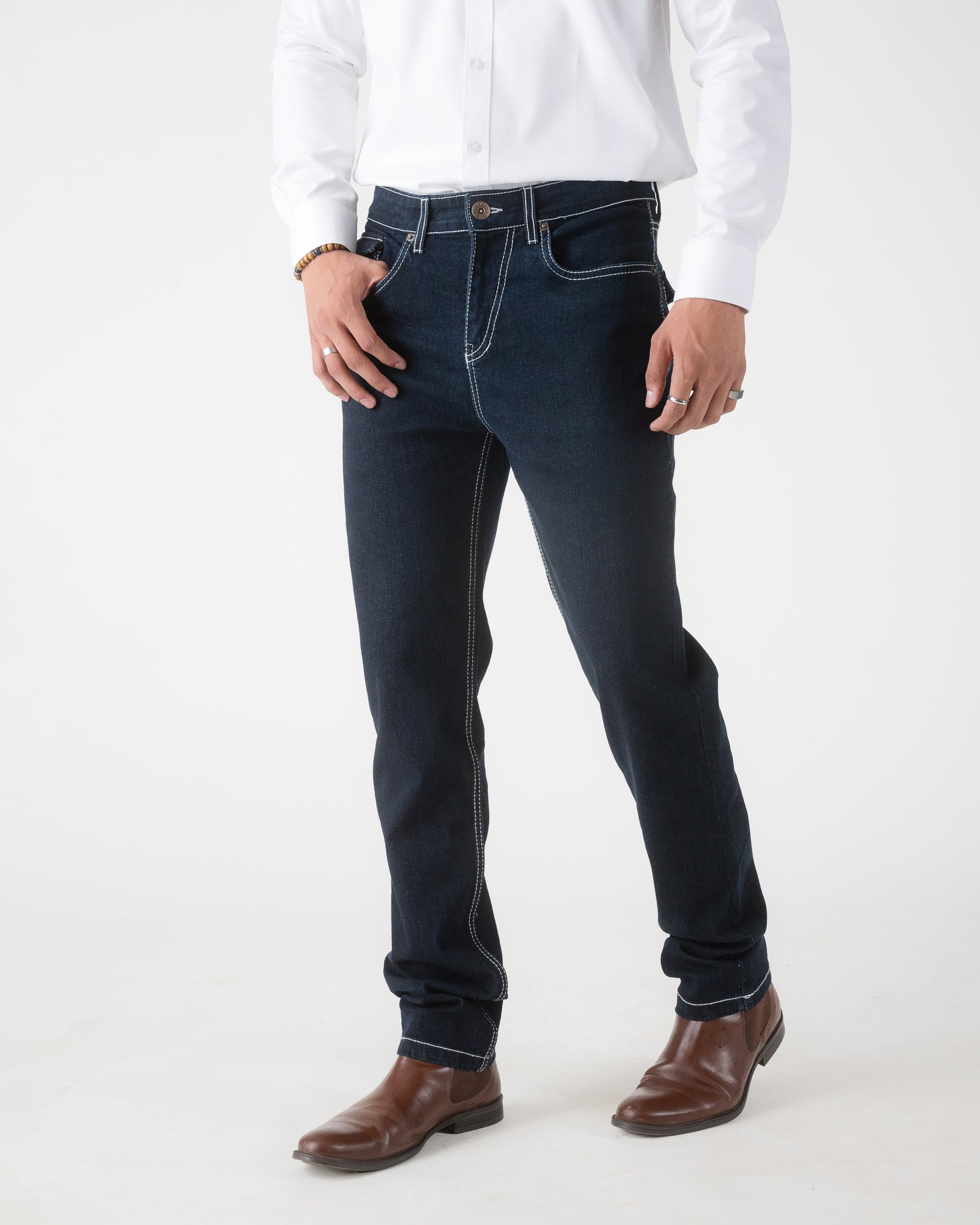 RAW BLUE REGULAR FIT JEANS