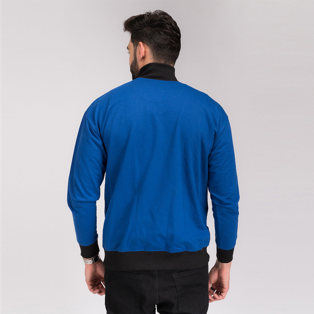 Royal Blue Signature Zipper Jacket
