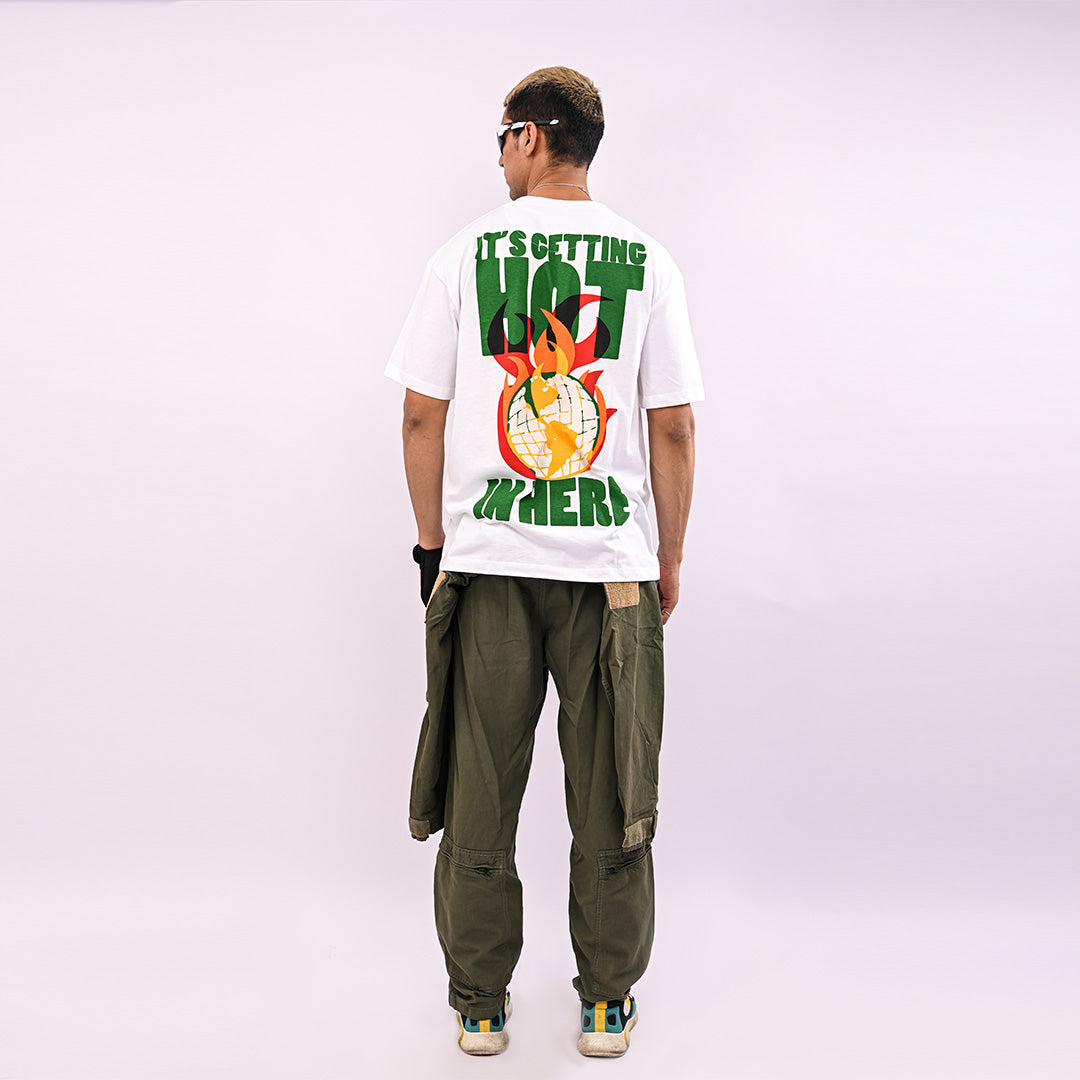 Its Getting Hot Oversized T Shirt