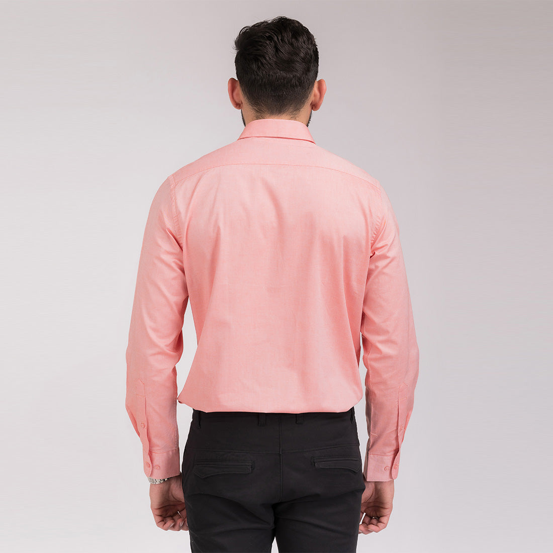 Coral Orange Regular Fit Shirt