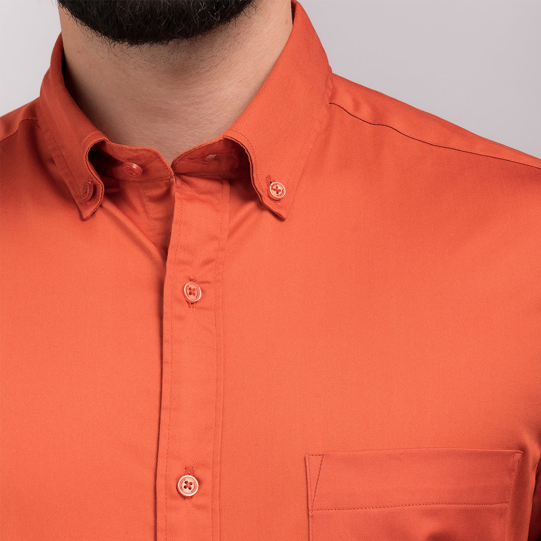 Rust Regular Fit Shirt
