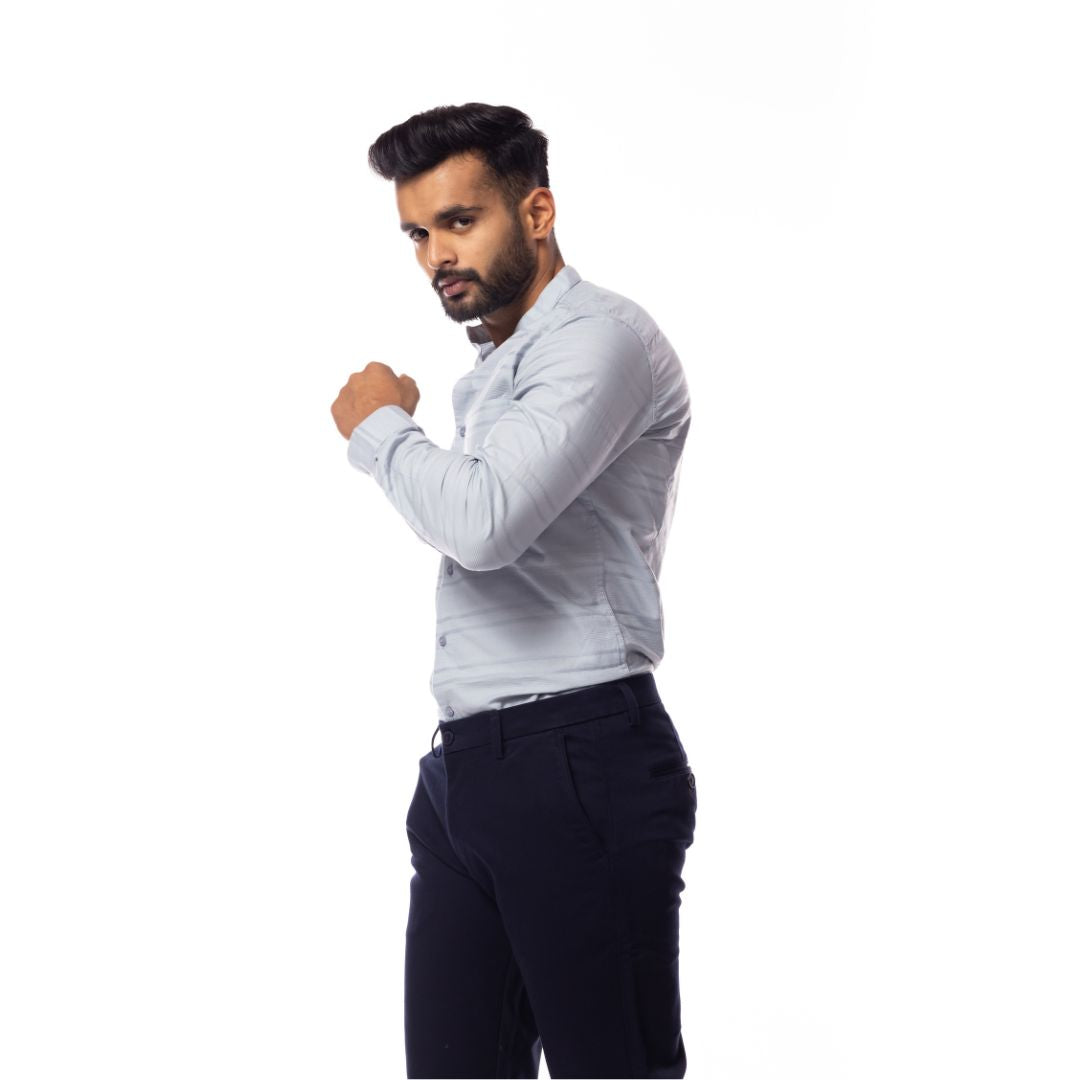 Light Grey Slim Fit Shirt