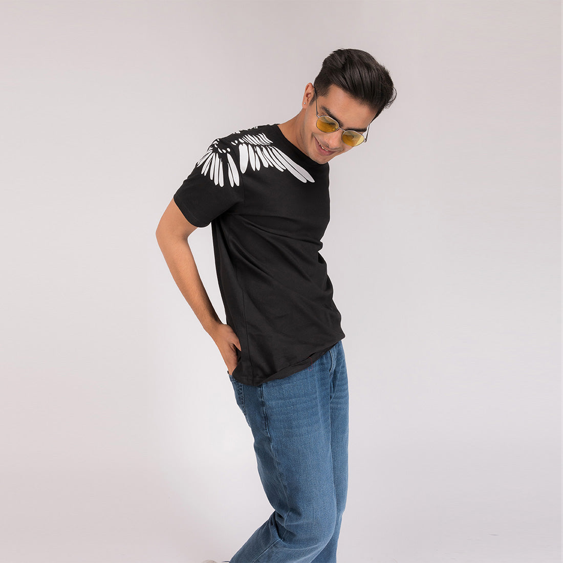 Black Wings Regular Fit T-Shirt