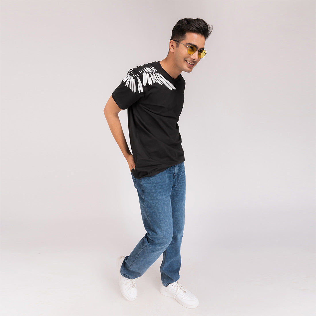 Black Wings Regular Fit T-Shirt