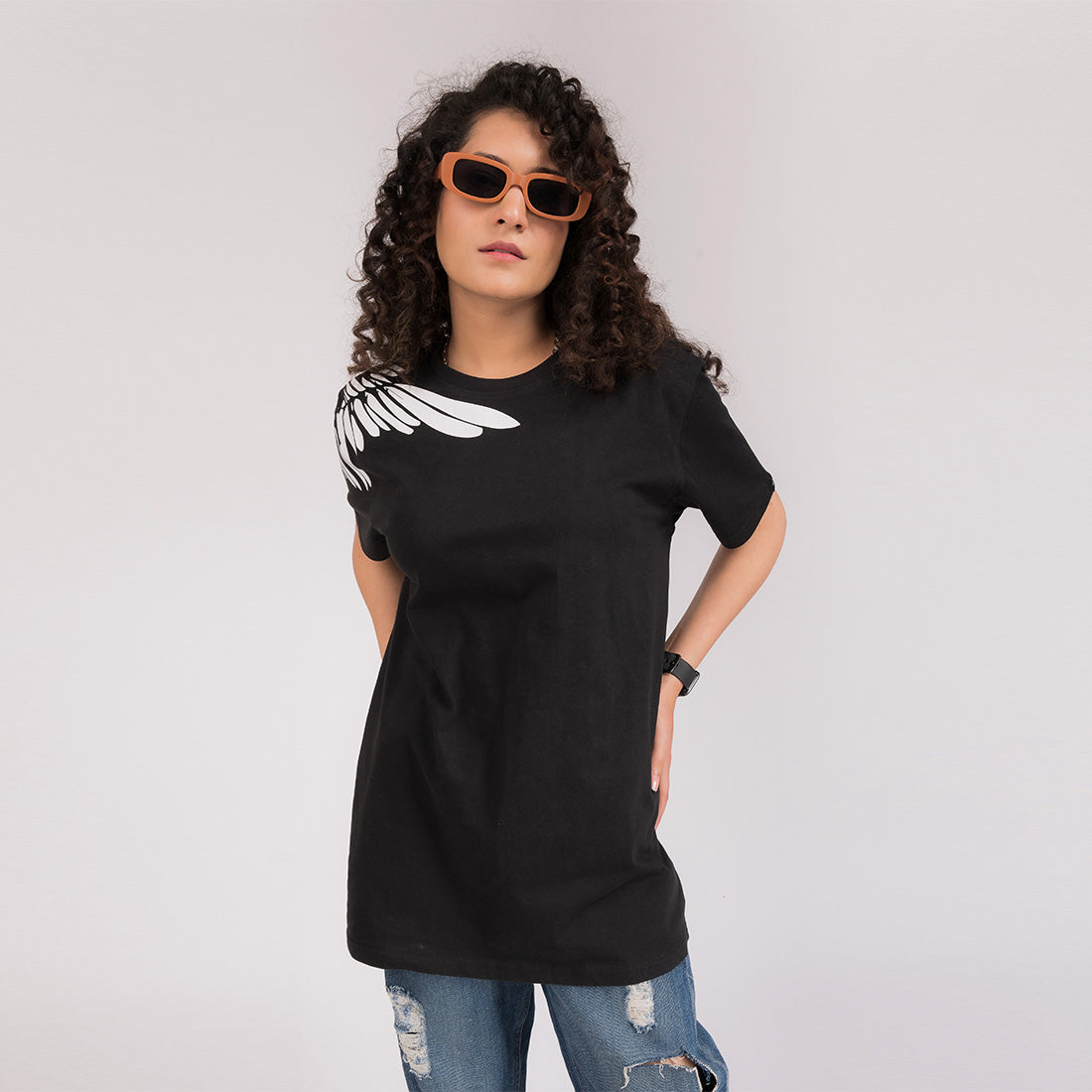 Black Wings Regular Fit T-Shirt