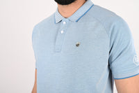 Melange Sky Blue Polo T-Shirt