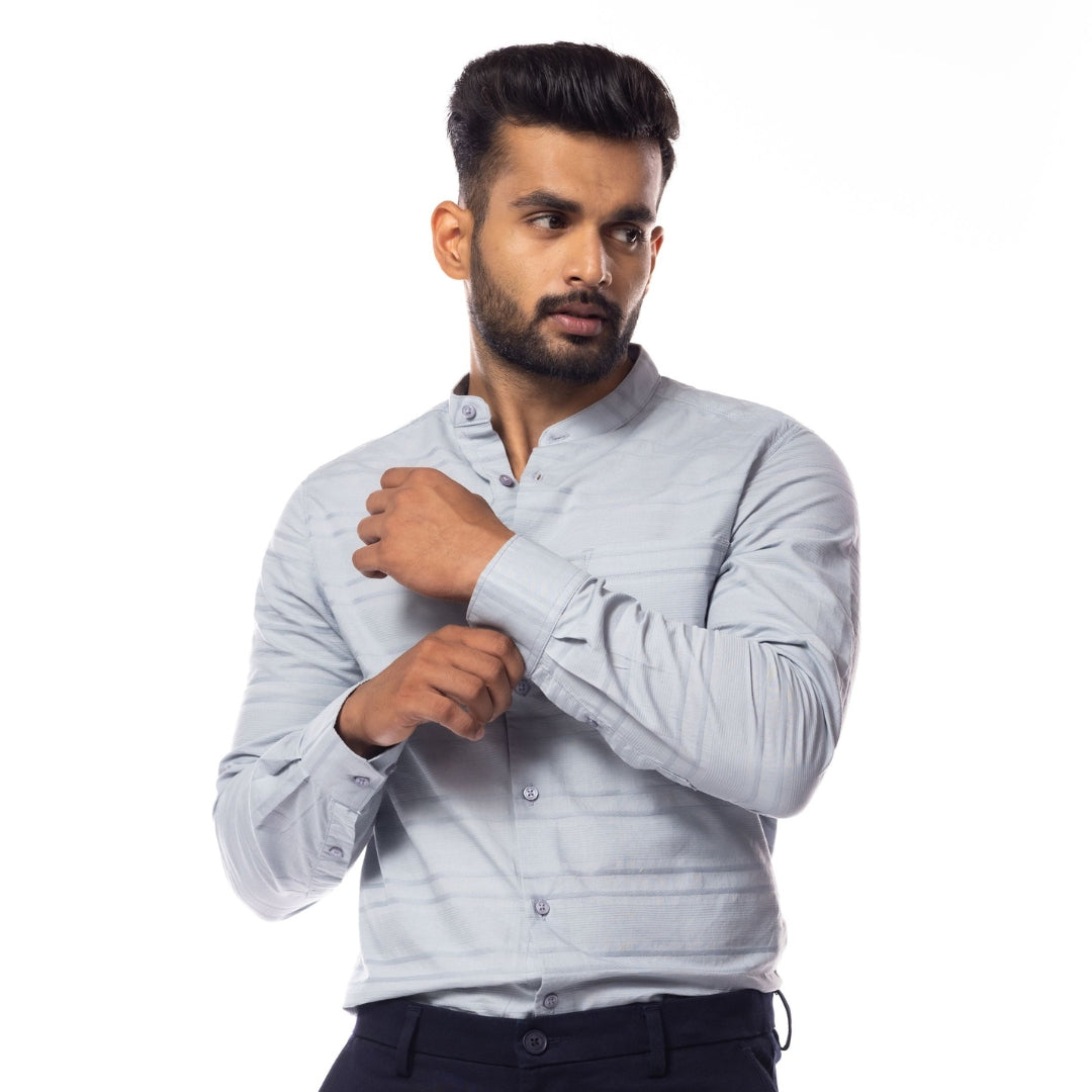 Light Grey Slim Fit Shirt