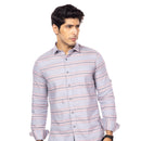 Grey Stripes Slim Fit Shirt