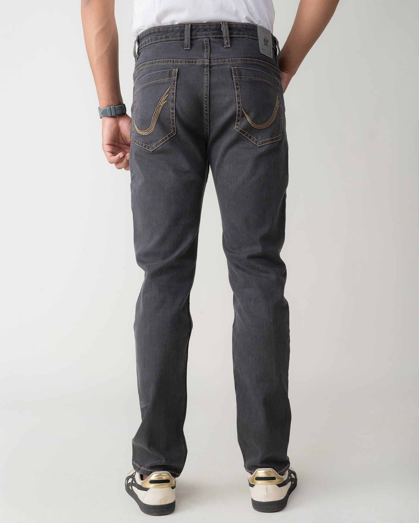 GREY DUST WHISKER REGULAR FIT JEANS