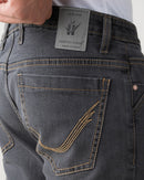 GREY DUST WHISKER REGULAR FIT JEANS