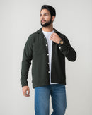 CHARLESTON GREEN REGULAR FIT SHACKET