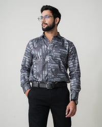 METAL GREY REGULAR FIT SHIRT