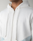 WHITE REGULAR FIT HOODIE