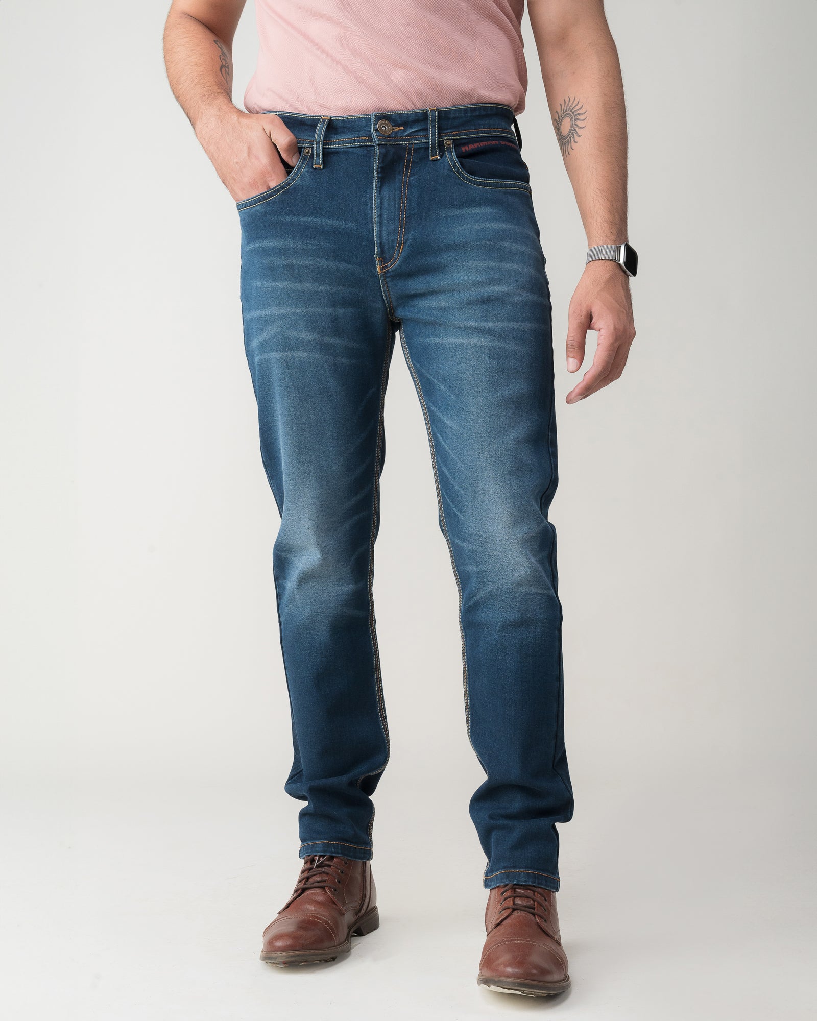 BLUE INDIGO WAVE REGULAR FIT